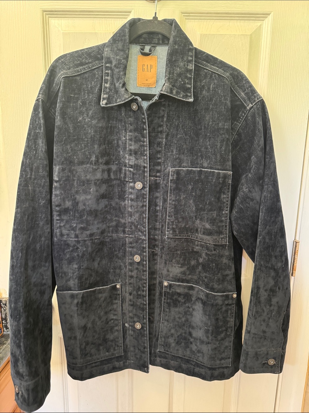 GAP Men’s Washed Navy velvet feel Jacket